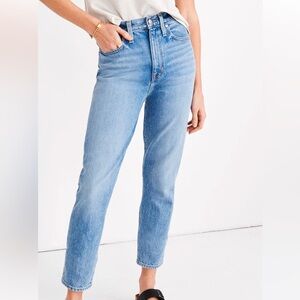 Madewell High-Rise Light Blue Straight Jeans